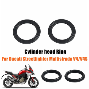 Bague d'étanchéité hydraulique en silicone pour <span class=keywords><strong>Ducati</strong></span> Streetfighter V4/V4S Multistrada V4/V4S, 2 pièces - Product Image 2