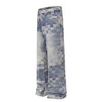 Nouveaux hommes Sublimation imprimé survêtement pantalon imprimé Hip Hop hommes jean pantalon dernier Baggy droit fou grande taille hommes jean