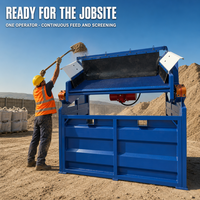 Crible vibrant linéaire à ressorts à feuilles pour roches et minerais, capacité 40-60tph, avec moteur Kohler, certifié ISO CE