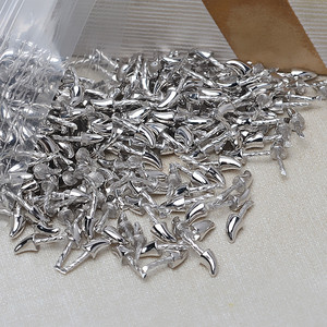 10 Piezas Hechas a Mano, Bandeja de Accesorios para Manualidades, Plata 925, Perla Barroca, Cuerno de Demonio, Chapado en Oro, Patrón Ovalado, Tapas para Cuentas para Hacer Bisutería 3848 - Product Image 4