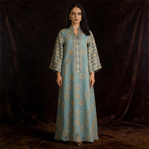 Robe Abaya en Polyester Brodée de Luxe pour Femmes Musulmanes Vente en Gros Personnalisée Tenue de Soirée Occasion - Product Image 4