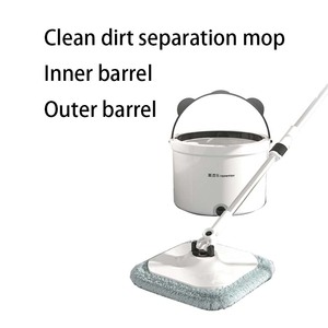 Mopa Autolavable Homettler <span class=keywords><strong>Carrefour</strong></span>, Nuevo Diseño con Sistema de Rotación Manos Libres, Separación de Agua Limpia y Sucia, Palo de Acero - Product Image 6