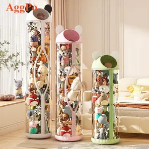 Stuffed Animal Storage Soft Toy Storage Bucket - Standing Storage Organizer Display - for Nursery Play Room Bedroom Kid Room