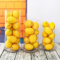 Cawell Hoge Kwaliteit Mini Nep Multi Size Gele Citroen Nieuw Ontwerp Kunstmatig Fruit Voor Huisfeest Decoratie
