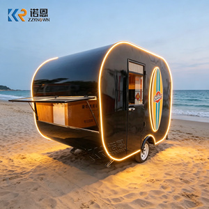 Chariot à glaces sur roues, remorque de restauration, chariot à hamburgers, restaurant mobile avec cuisine, remorques alimentaires pour bubble tea et barbecue - Product Image 6