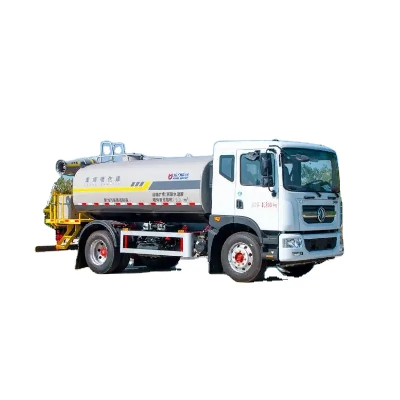 4x2 12000 Liters water tankdust suppression vehicle equipped with 30 m fog cannon