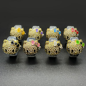 Orologio ad Anello KT Versione Coreana per Coppie, Orologio ad Anello <span class=keywords><strong>al</strong></span> Quarzo Creativo e alla Moda per Donne - Product Image 2