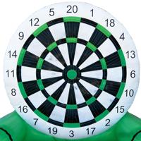 Cible de tir de football gonflable en PVC écologique de qualité commerciale pour jeux de fête en plein air, idéale pour les enfants de 3 ans et plus