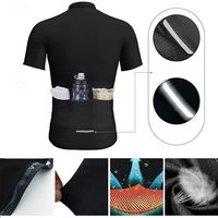 Maillot de cyclisme pour homme, design graphique drapeau américain, manches courtes, avec 3 poches arrière, pour VTT, vélo de route, sport