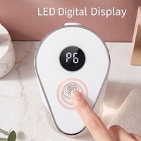 Distributeur de savon liquide moussant électrique USB mural sans contact pour extérieur et hôtel, avec verrouillage et bouteille personnalisable