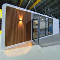 Maison Capsule Apple de Luxe en Structure Acier 20ft 40ft, Bâtiment de Bureau Modulaire Personnalisé, Imperméable, Préfabriqué, Ferme et Appartement