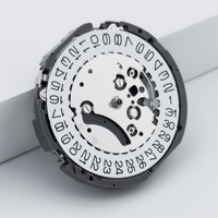 Movimiento de Reloj Cronógrafo Japan VK63 Meca-Quartz, 3 Ojos, 6 Agujas, Fecha, 3ATM, Batería OEM, Personalizado, Deportivo, Acero Inoxidable, Marca