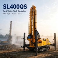 Foreuse hydraulique sur chenilles de 330 m pour l'approvisionnement en eau des fermes laitières