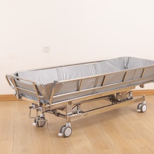 Cama de Hospital Leho Lh-9 de Acero Inoxidable y PVC Impermeable, Cama Médica para Baño, 200 kg, Manual, Fácil de Operar, para Pacientes Geriátricos y Ancianos - Product Image 2