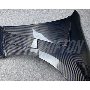 Aile avant en fibre de carbone style Vent V2 3K/6K/12K, finition brillante ou mate, tissage uni/twill/forgé pour INFINITI G37 Berline 2008-2015 - Product Image 5