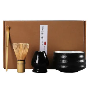 Campione gratuito frusta da tè set Matcha in stile giapponese pennello beat matcha tools frusta da tè Song Dynasty point Tea gift box set