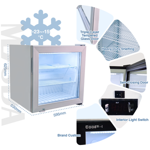 Meisda sd55 55L duy nhất-nhiệt độ thủy tinh tủ lạnh <span class=keywords><strong>Popsicle</strong></span> Countertop nhỏ hiển thị tủ đông cho Ice Cream cửa hàng Sử dụng bán - Product Image 5
