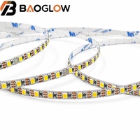 Bande LED 3 fils CCT double couleur 120 LED/m 2835 24V 10W/m sur circuit imprimé en cuivre électrolytique 5 et 8 mm, à découpe unique, CRI élevé