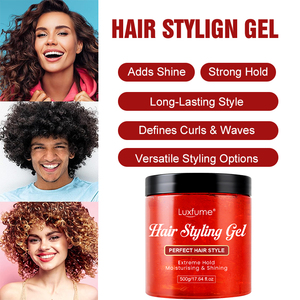 <span class=keywords><strong>Gel</strong></span> coiffant pour cheveux courts 4C naturels 48H Extra Hold Sleek Top Knot Bun 500ml - Product Image 4