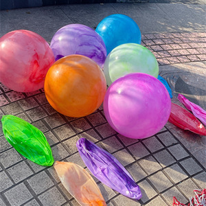 Bán buôn <span class=keywords><strong>15</strong></span> inch PVC đầy màu sắc đám mây quả bóng bơm hơi lớn bouncy chơi bóng cho trẻ em Đồ chơi bóng - Product Image 2