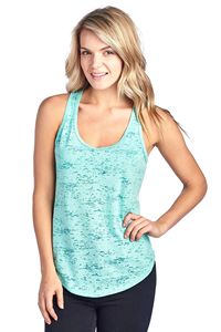 ZY新着女性レーサーバックワークアウトジムアクティブウェアスポーツフィットネスバーンアウトタンクトップ - Product Image 3