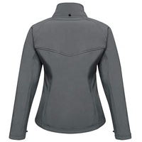 Chaqueta Softshell de mujer de diseño personalizado, cuello levantado, funcional, impermeable, ropa deportiva de invierno unida con forro polar