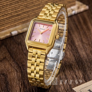 Nuovo Orologio da Donna di Lusso con Quadrante Quadrato in Acciaio Inossidabile da 26MM, Design Personalizzabile con Logo, Movimento al Quarzo - Product Image 2