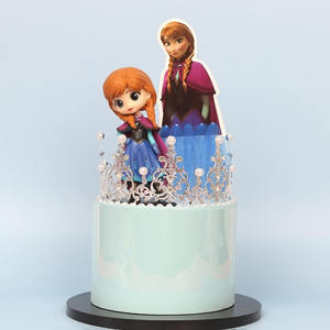 <span class=keywords><strong>เค้ก</strong></span>ตกแต่งสุทธิผ้าพั<span class=keywords><strong>น</strong></span>คอกระโปรงPrincessใส่การ์ดAisha AnnaหิมะสีขาวSophiaการ์ตู<span class=keywords><strong>น</strong></span>ใส่ธง - Product Image 5