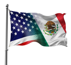 Drapeau mexicain 3x5 pieds, polyester durable pour extérieur, <span class=keywords><strong>tapisserie</strong></span> Mexique, couleurs vives, résistant à la décoloration, simple face avec œillets en laiton - Product Image 4