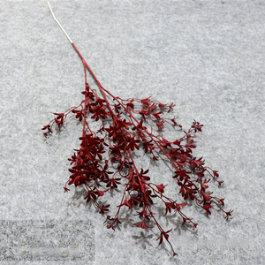 Fleurs artificielles <span class=keywords><strong>bordeaux</strong></span> pour mariage, décorations florales en plastique pour plafonds et allées de lieux de réception - Product Image 4