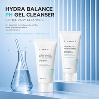 Nettoyant visage en gel pH équilibré Hydra, lavage doux, soin de la barrière d'hydratation, nettoyant visage hydratant quotidien