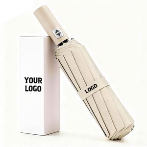 Paraguas Automático de Alta Calidad con 24 Varillas, Resistente a Rayos UV y al Viento, Personalizable, Plegable, de Lujo, con Impresión de Logotipo, Venta al Por Mayor - Product Image 1