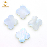 Bijoux Junyuan, coquille blanche naturelle, trèfle à quatre feuilles, pierre lâche brillante, bracelet et collier de 10 mm, vente directe d'usine