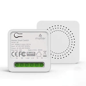 Interrupteur intelligent transfrontalier <span class=keywords><strong>HomeKit</strong></span> Alexa Voice 16A avec télécommande Google Assistant SmartThings Modèle B9 - Product Image 1