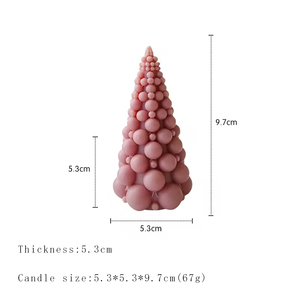 C045 Wholesale Aromatherapy <b>Candles</b> for Christmas Decorative Bubble Christmas Tree Scented <b>Candles</b> Smokeless Wax <b>Candles</b> - Product Image 6