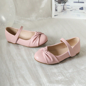 Elegant Kids <b>Shoes</b> With Bow Detail <b>Soft</b> Leather Comfortable for Girls Dress <b>Shoes</b> - Product Image 3