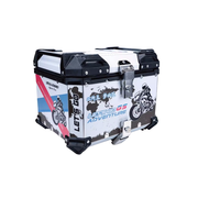 Boîte à bagages arrière pour moto 45L en alliage d'aluminium, coffre universel pour moto, rangement arrière, prix d'usine, livraison directe