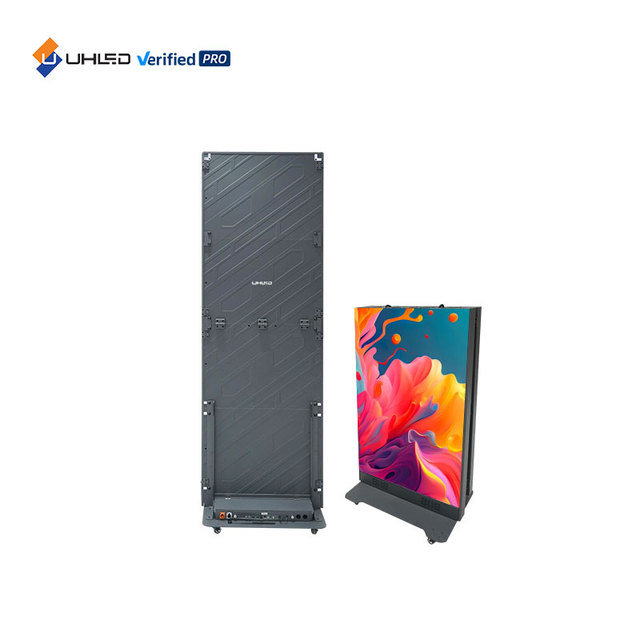 UHLED Indoor Led Display Foldable P1.86 Led Poster Screen Display Portable Digital Banner 640*1920 Video Wall for Retail Store