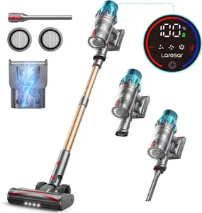Laresar Ultra 7 Upright Handheld Vacuums 3 Speed Mode Stick Vacuum With LED Light and HEAP Filter