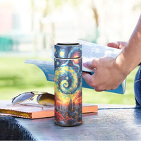 Regalo Empresarial Personalizado, Taza Térmica con Impresión UV Directa, Vaso Aislado con Imagen Completa, Botella de Agua de Acero Inoxidable