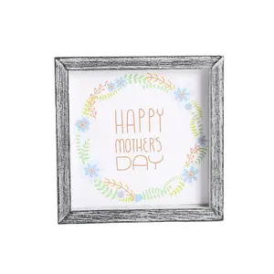 DIY Replaceable hanging or freestand picture frame for mother's day