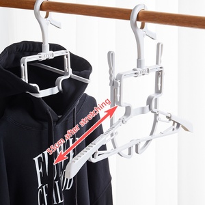 High Quality Plastic Folding Coat <b>Hanger</b> with Hood <b>Hanger</b> for Clothing Use in Living Room - Product Image 5