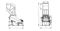 Déchiqueteuse de plastique automatique de qualité industrielle pour le recyclage de bouteilles PET/PMMA/PC à haute productivité
