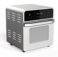 JEWIN 15L Horno freidora de aire digital de alta calidad Horno de acero inoxidable de 1700W con ventana visible