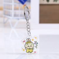 Porte-clés acrylique personnalisé pour bricolage avec support de personnage d'opéra de dessin animé photo au laser Présentoir unique pour porte-clés personnalisé
