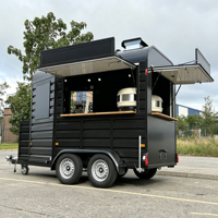 Remorque alimentaire pour pizzas entièrement équipée, cuisine mobile, remorque de concession, camion de restauration de rue personnalisé, chariot four à pizza