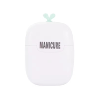 Ensemble de manucure populaire JM, 4 pièces, ensemble de ciseaux à ongles avec un design mignon et plat, pour la manucure à domicile et la coupe des ongles, logo personnalisable