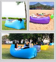 Canapé Gonflable Moderne et Pliable, Inclinable, Idéal pour le Voyage en Plein Air, le Camping et Comme Chaise Longue de Plage
