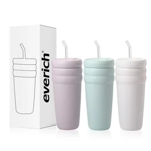New Arrival patent free insulated 26oz straw tumler cloud tumbler special shape vacuum water bottle