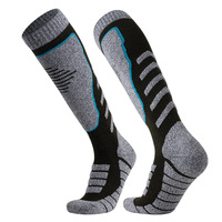 Haute Qualité Respirant Personnalisé Hiver Chaud Sports Épaissie Serviette Confortable Compression Ski Chaussettes D'hiver Genou Chaussettes